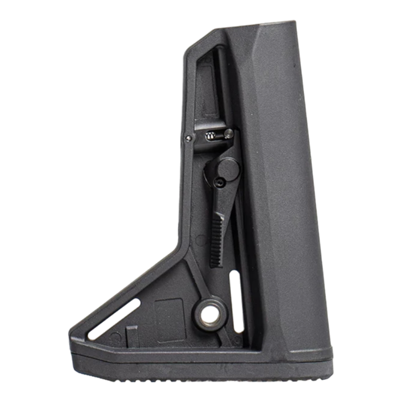 Black buttstock adjutable