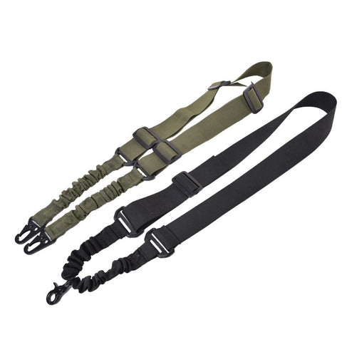 Double tactical strap for gel blaster gun black and green