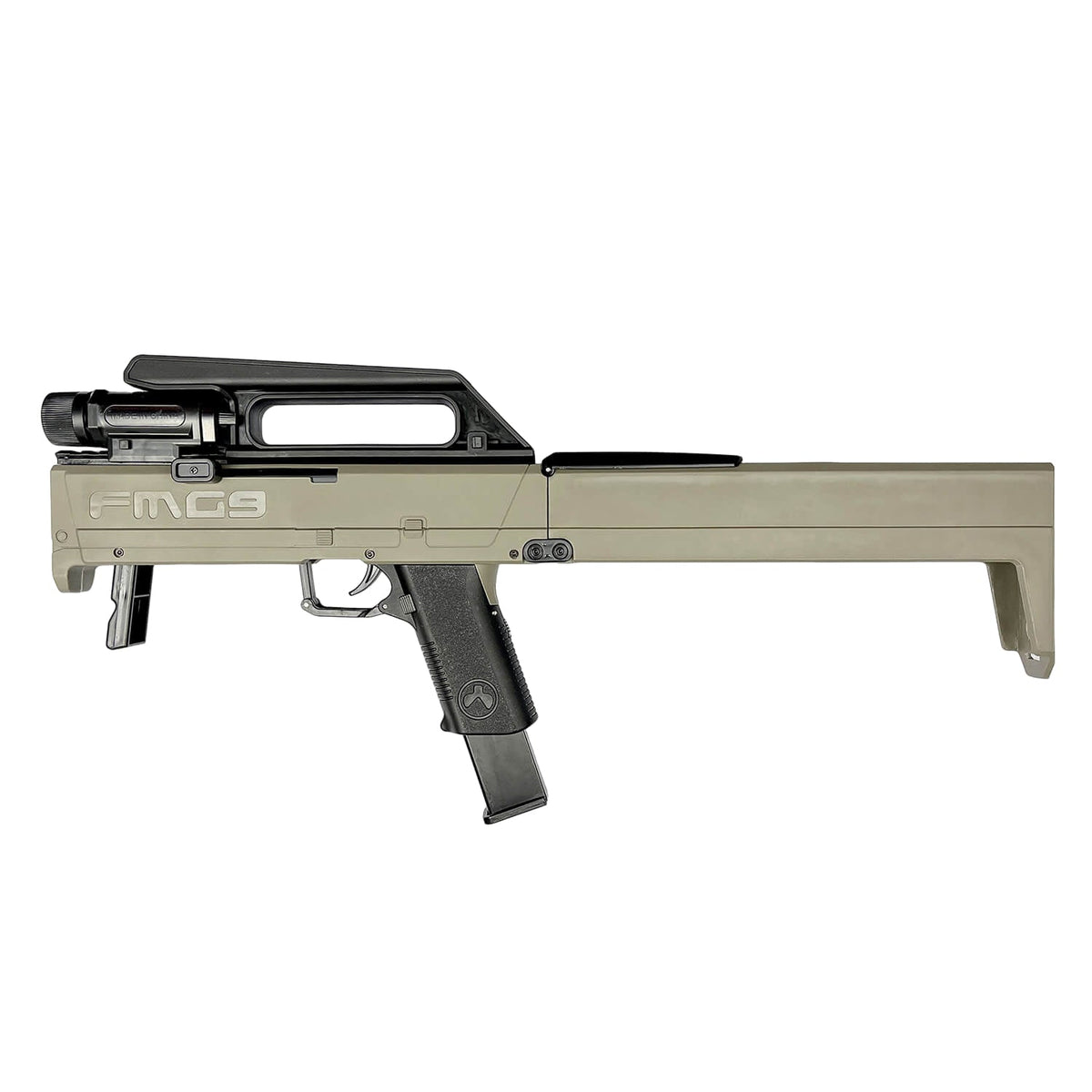 FMG9 Gel Blaster with Foldable Design and Durable Nylon Construction