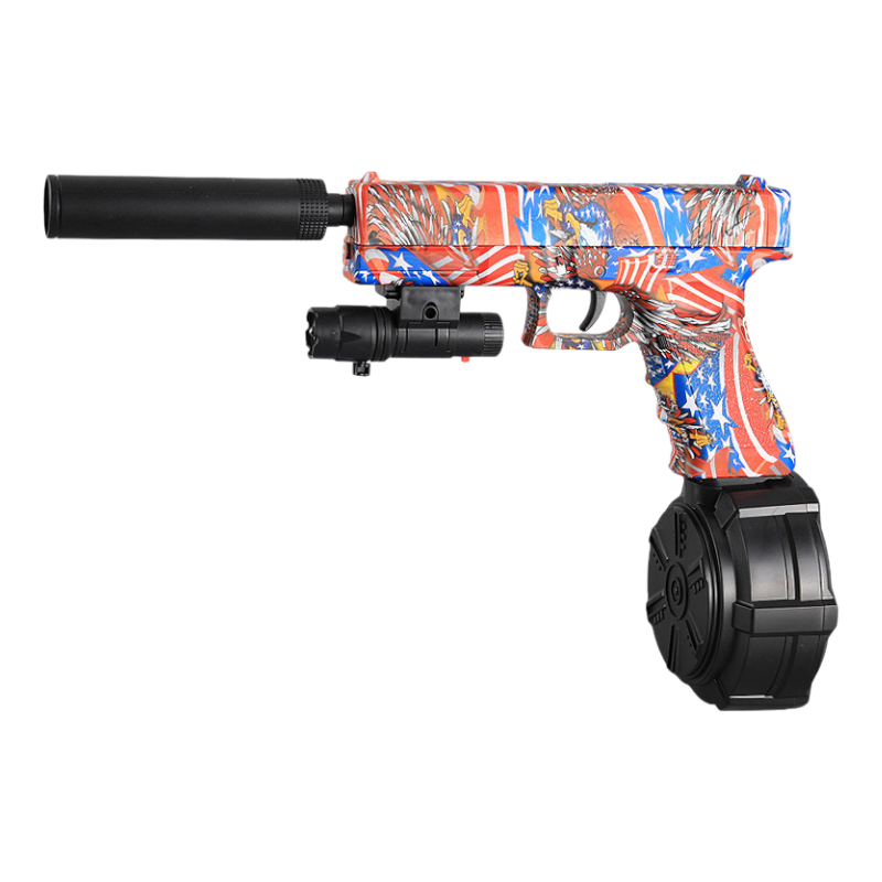 Glock 18 American flag gel blaster electric pistol for patriotic gameplay