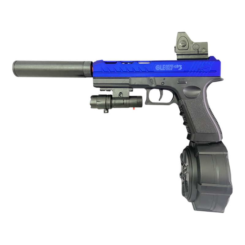 Glock 18 blue gel blaster electric pistol for reliable performance