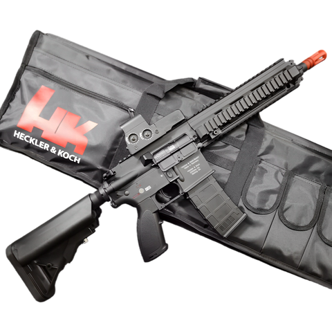 HK416 Gel Blaster by JIQU Featuring Adjustable Stock and Robust Design