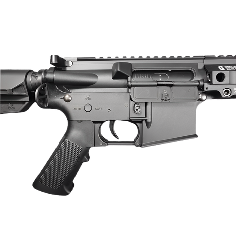 MK8 AR15 electric gel blaster in black with durable metal gearbox and nylon body