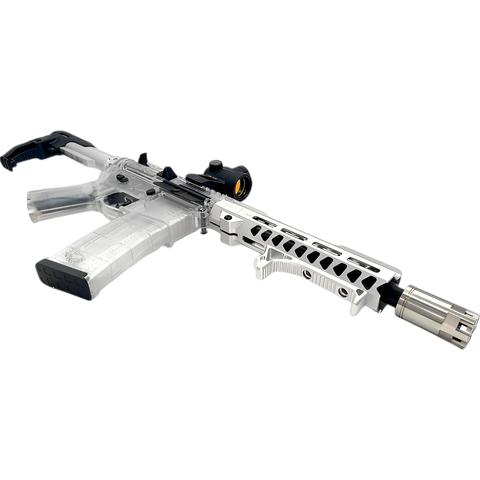 SLR 3.0 Clear Body Gel Blaster designed for ultimate gel blasting battles with precision shooting.