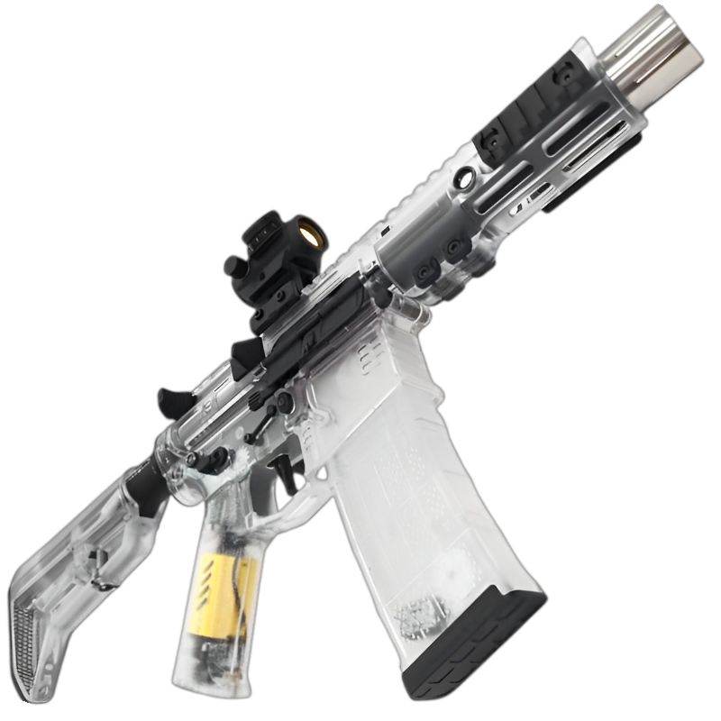 High-performance SLR 5.0 Gel Blaster featuring 260-300 FPS, adjustable firing modes, and durable construction.